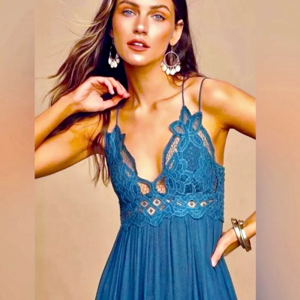 FP Adella Maxi Slip Dress in size XSmall Tp - Picture 3 of 9